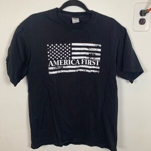 Black America First Graphic Tee